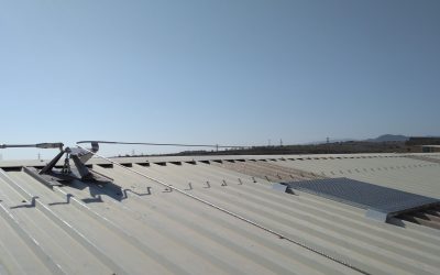 Líneas de vida horizontales fábrica Calahorra, La Rioja